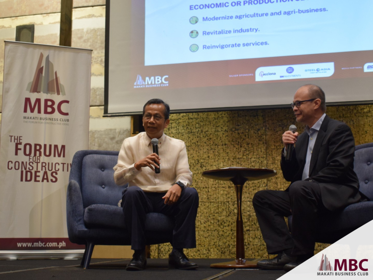 (L-R) NEDA Secretary Arsenio Balisacan and Francisco Alcuaz