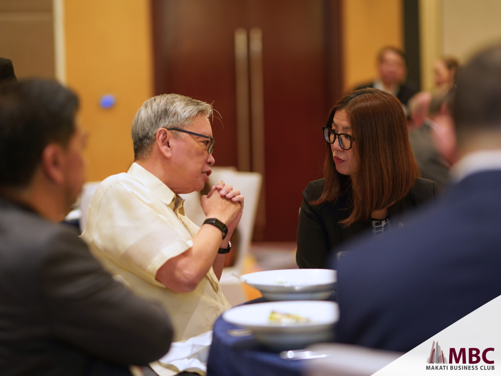 Makati Business Club MBC Global Programs with Amb. HK Yu (MBC Chairman Edgar Chua with Amb. Yu)