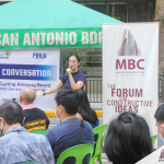 MBC Senior Project Manager Catch Ofilada presents the draft ordinance to the public