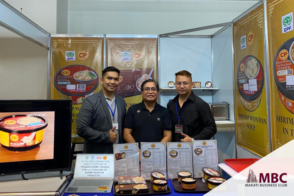 Minister Counsellor of the Royal Thai Embassy Janthana Chotimunee introduced MBC Trustee Dr. Aris Alip to Charoen Pokphand Foods (CPF) Philippines Corp., Siam Cement Group (SCG Marketing), and other Thai companies at their 4-day trade show at SMX Convention Center Manila.