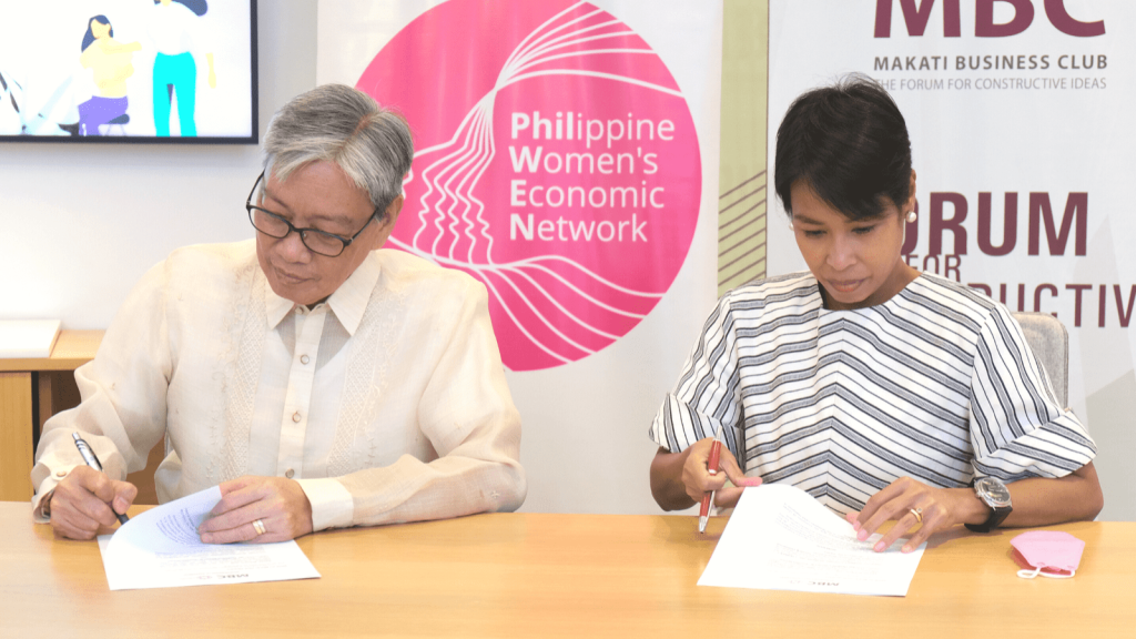 Edgar Chua (MBC Chairperson and CCC Philippines Co-Convenor), and Julia Abad (PBCWE Executive Director)